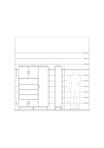 Arges Dolap 11 Raflı 5 Kapaklı 132x30x195 Antrasit-antrasit/çam Antrasit Arges Dolap 11 Raflı 5 Kapaklı 132x30x195 Antrasit-antrasit/çam Antrasit