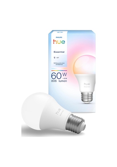 Hue Essential 8w E27 806 Lumen Renkli Akıllı Ampul A60