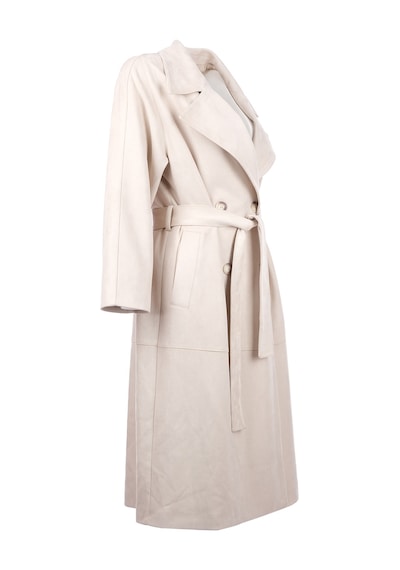 Scl Minimalist Oversize Midi Pardesü - Günlük & Şık Bej