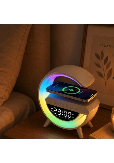 Rgb Aydınlatmalı Bluetooth Hoparlör Fm Radyo, Tf Kart, Usb Ve Aux Destekli