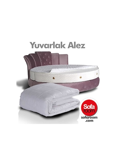 Sofaroom Yuvarlak Yatak Alezi 225 cm Çapında - Çift Kişilik kategorisinde 225 cm çapında Yuvarlak Alez Sofaroom Yuvarlak Yatak Alezi 225 cm Çapında - Çift Kişilik kategorisinde 225 cm çapında Yuvarlak Alez
