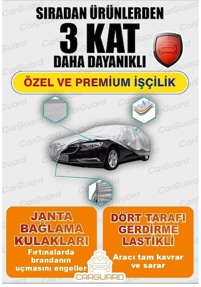 Carguard Opel Mokka Lüks Araba Brandası Miflonlu Branda Oto Çadır Örtü