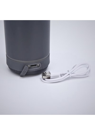 Bluetooth Hoparlörlü Paslanmaz Çelik Termos Bardak 600 Ml -pipetli ,çift Kullanımlı Kapak Siyah