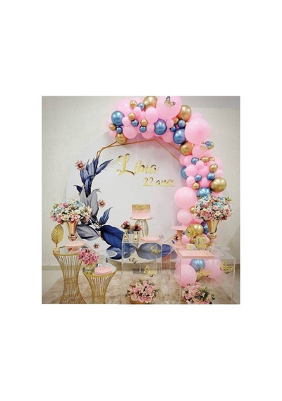 Pastel Balon Krom Balon Zinciri Diğer
