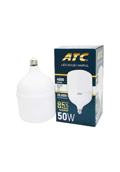 50w Torch Led Bulb Ampul Beyaz E27 Standart