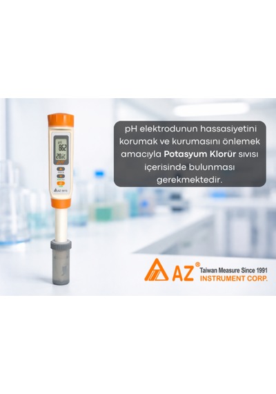 Az 8613 Gıda Ph Ölçer Değiştirilebilir Problu İnce Uçlu 0