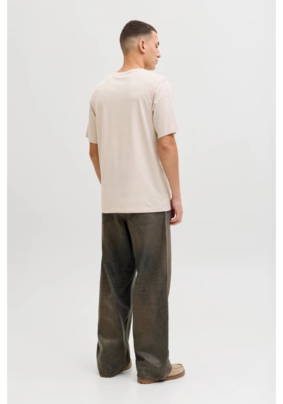 Jack & Jones Erkek T Shirt 12288536 Taş Taş
