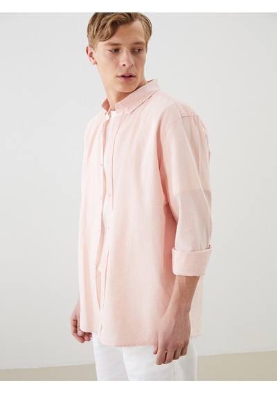 Lcw Vision Pembe Slim Fit Uzun Kollu Erkek Gömlek