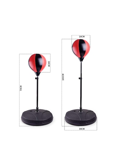 Beratsport Punchingball Standı Eldivenli Refleks Topu Boks Seti