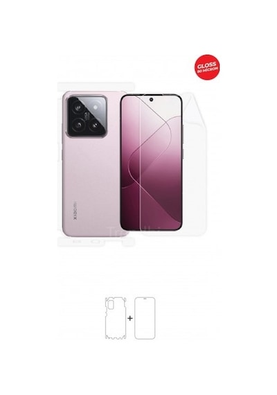 Xiaomi 14 Ön, Arka Ve Yan 360 Derece Tam Kaplama Tpu Film