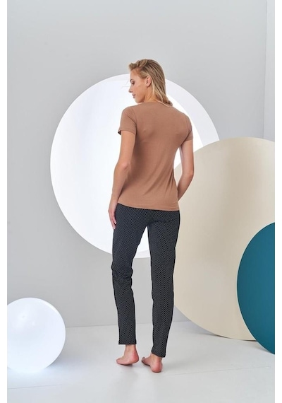 Pjs 24211 Kadın Kısa Kollu Pijama Takımı 001