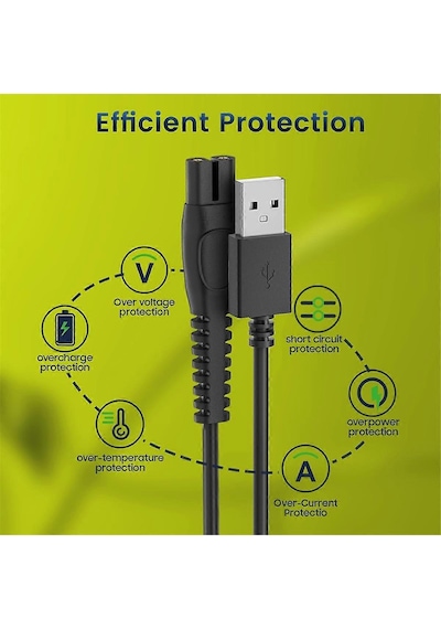 Adet 5v 1a Usb Tıraş Makinesi Şarj Kablosu Qp2724 Qp2834 Qp1924 Mg9520 Elektrikli Tıraş Makinesi Düzeltici Şarj Cihazı C S180 İle Uyumludur Newway Diğer