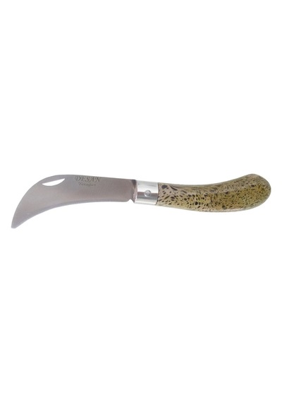 Desan Aşı Bıçağı Eğri Ağız Ahşap Sap 19Cm -  Denizli