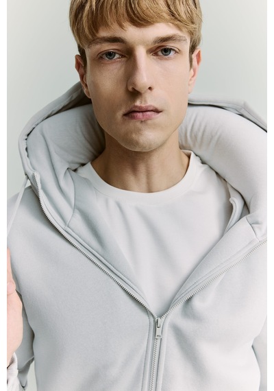 Defacto Şişirilebilir Boyun Yastıklı Fermuarlı Sweatshirt H8716ax26augr368 Gri-gr368