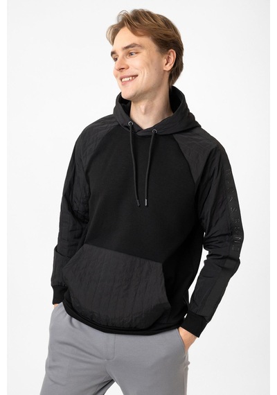 Backandbond Regular Fit Kapüşonlu Sweatshirt Siyah