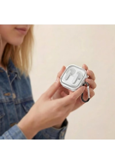 Samsung Galaxy Buds 4 / Buds 4 Pro Uyumlu Şeffaf Premium Kulaklık Kılıfı, Kulaklık İpi Ve 3'ü 1 Arada Bluetooth Kulaklık Temizleme Kalemi Seti Şeffaf