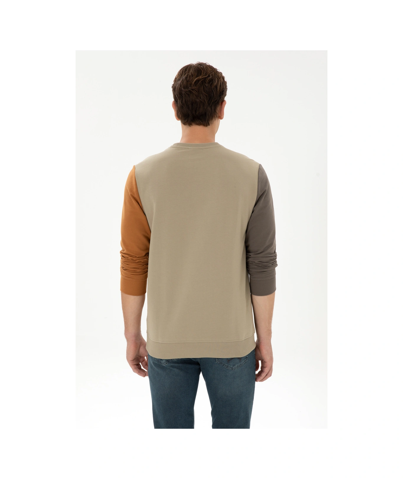 U.s. Polo Assn. Erkek Açık Haki Sweatshirt 50316379-vr183 Acık Hakı