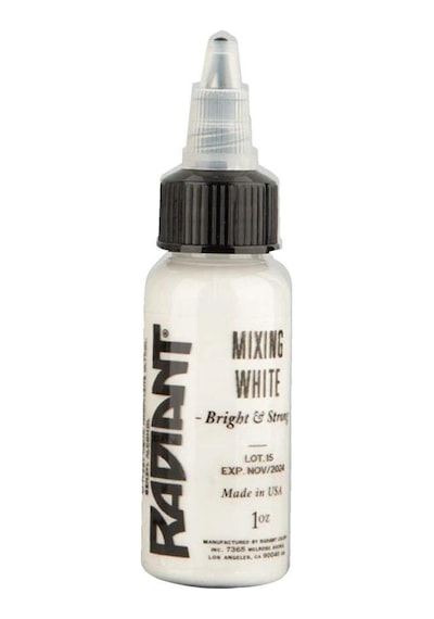 Radiant Colors Mixing White Beyaz Dövme Boyası 1oz - 30ml