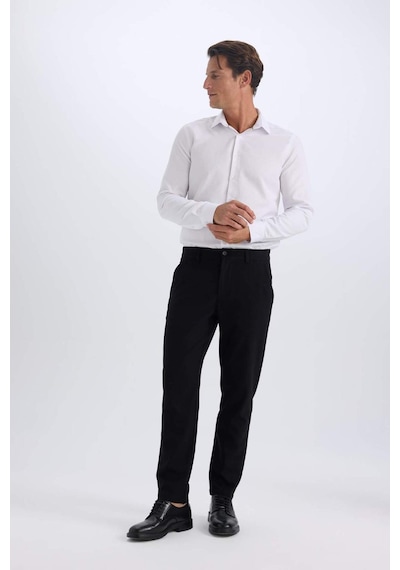 DeFacto Jogger Düz Paça Her Yöne Esneyen Yazlık Kumaş Pantolon -  T6317AZ25SPBK27