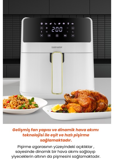 GoldmasterRivoli GM-8412 Sıcak Hava Fritözü Airfryer