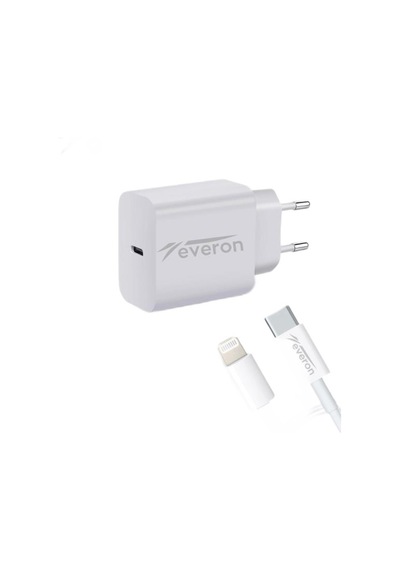 Everon CH-EVR-002 iPhone Apple Uyumlu iPad  25 W Type-C To Lightning Hızlı Şarj Cihazı