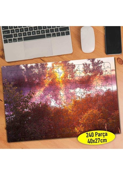 Akşam Güneş Manzarası 240 Parça Puzzle Yapboz Tablo-84989075