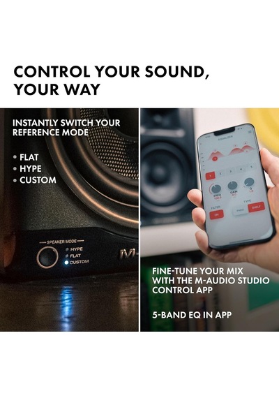 M-audıo Bx5 Bt - 5" Dsp Destekli, Bluetooth Bağlantılı, Applikasyon Kontrollü Amplifikatörlü Stüdyo Hoparlörleri