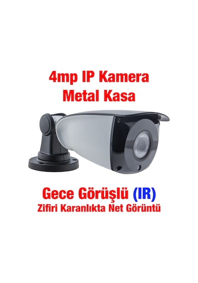 Ip Kamera - Kadraj 3.6mm , Ir Led, H.265, Onvıf, Poe Desteği, Su Geçirmez, Gece Görüş , İç Ve Dış Mekan Uyumlu