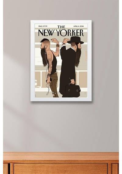 The New Yorker Çerçeveli Tablo April 11 2016