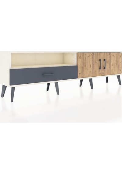 Arges Tv Ünitesi 2 Raflı Tek Çekmeceli 2 Kapaklı 176x30x51 Aytaşı-çam/antrasit Atlas Çam/antrasıt Arges Tv Ünitesi 2 Raflı Tek Çekmeceli 2 Kapaklı 176x30x51 Aytaşı-çam/antrasit Atlas Çam/antrasıt