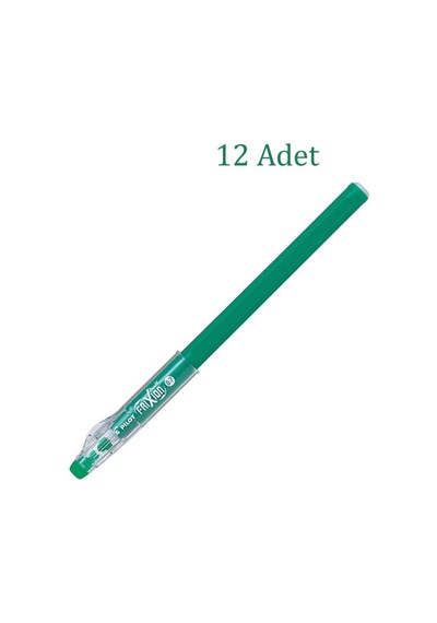 Pilot Frixion Ball Stick Roller Silinebilir Jel Kalem 0.7 mm Yeşil F18-G 12 Adet