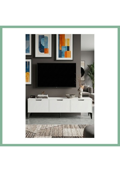 Bşkvirgo Royal Tv Sehpası Suntalam Beyaz 160x35 Bsk2026