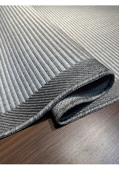 Mess Modern Dekoratif Yumuşak Dokulu Sisal Halı 3933 Gri Antrasit Çok Renkli