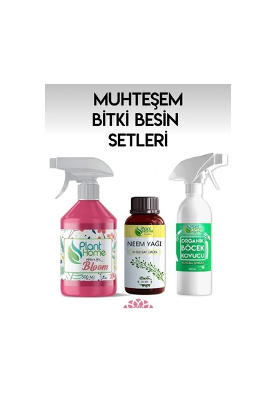 Avantajlı 3lü Set -planthome- Bloom+böcek Kovucu+neem Yağı 1 Adet