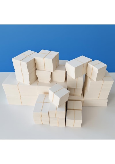 Ayrex 5x8 Cm Boş Kartvizit, Not Kartı, Kelime Kartı, 300 Gr Amerikan Bristol Kağıt, 250 Adet, Beyaz