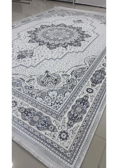 Safyün Halı Kadife Kf500 Gri Mavi 200 X 290 Renkli