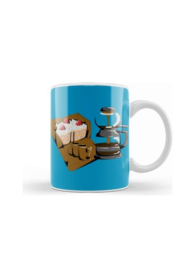 Funny Coffee Drinks Art Lover Gift Quote Vintage Retro Rainbow Style Kupa Bardak Porselen No11681 Karışık