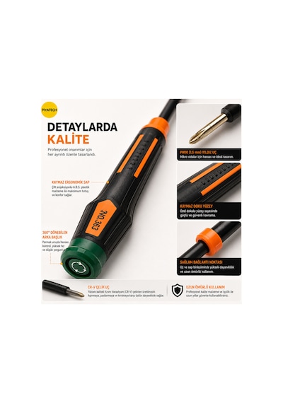 No.363 Ph00 1.5 Mm Hassas Yıldız Uçlu Cep Telefonu Ve Gözlük Tamir Tornavidası 16 Cm