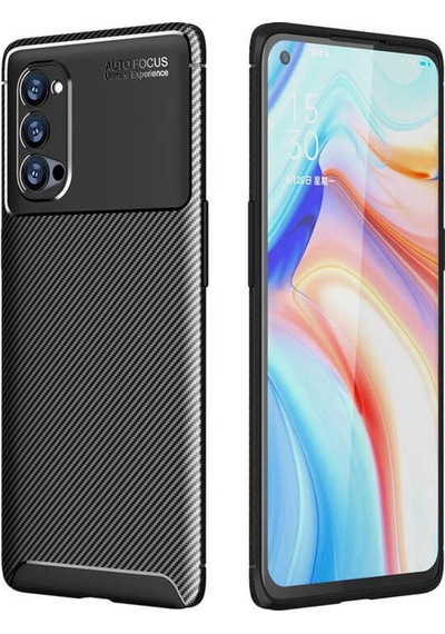 Oppo Reno 4 Pro 5G Kilif Karbon Serisi Negro Silikon Kapak 559574837