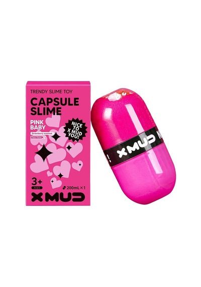 X Mud Capsule Slime Pink Baby 2789 Çok  Renkli