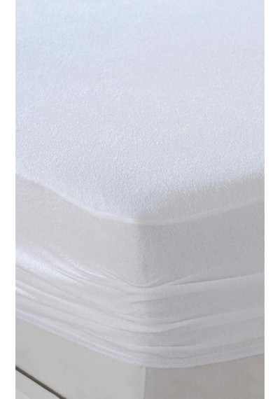 Royam Mevsim Pamuklu 120 X 200 Sıvı Geçirmez Yatak Koruyucu Fitted Alez Beyaz