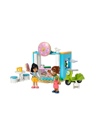 Friends Donut Dükkanı 41723-4 Yaş Ve Üzeri Çocuklar İçin Liann Ve Leo Mini Bebekleri İçeren Oyuncak Yapım Se