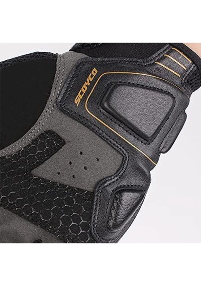 Scoyco Mc109 Karbon Fiber Korumalı Yazlık Eldiven Siyah-gri