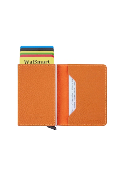 Walsmart Book Floater Akıllı Mekanizmalı Deri Cüzdan Turuncu