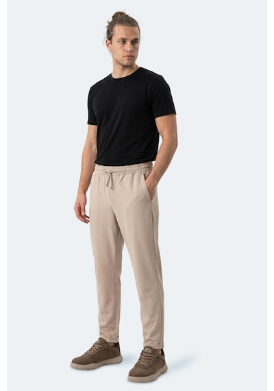 Slazenger Espıno Erkek Cepli Bej Eşofman Altı