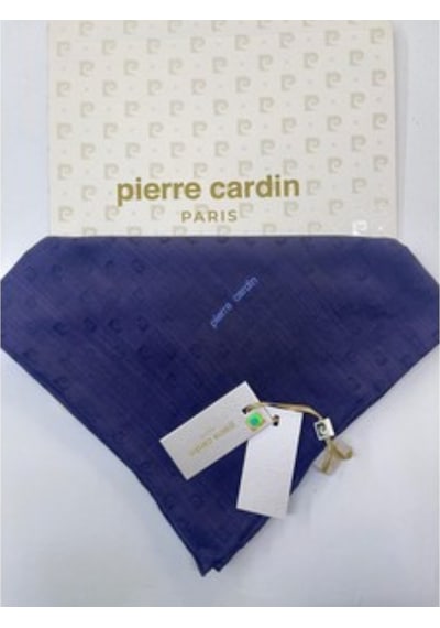 Pierre Cardin Logolu İpek Koton Jakar Eşarp - 8933984 Lacivert - 921