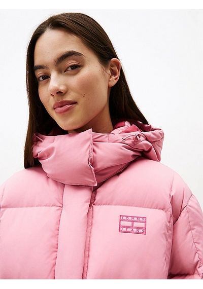 Tommy Hilfiger Tjw Alaska Grid Kısa Kuş Tüyü Kadın Pembe Ceket Dw0dw21624thc Pembe
