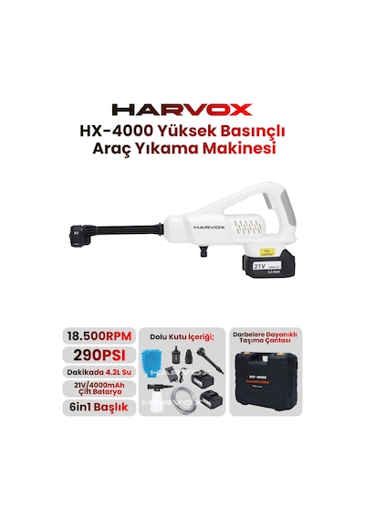 X-4000 Yüksek Basınçlı Araç Yıkama Makinesi