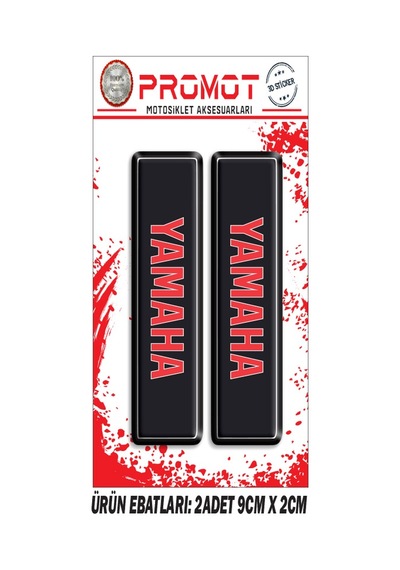 Damla Logo Yamaha Ön Maşa Kabartmalı 2'li 01 Nötr