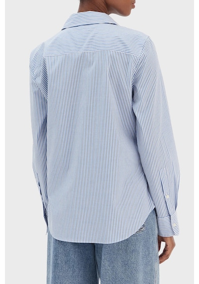 Tommy Hilfiger Bayan Gömlek Ww0ww47169 0bc Mavi-beyaz